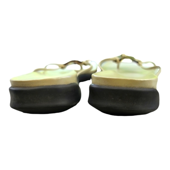 MADELINE Rubber Sole Thong Slide Strappy Tortoise sandal  9 - Picture 7 of 9